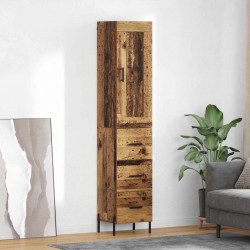Sonata H Висок шкаф Старо дърво 34,5 x 34 x 180 см Инженерно дърво - Corpuri, vitrine, biblioteci modulare