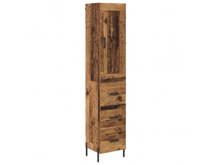 Sonata H Висок шкаф Старо дърво 34,5 x 34 x 180 см Инженерно дърво