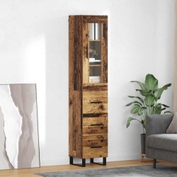 Sonata H Висок шкаф Старо дърво 69,5 x 34 x 180 см Инженерно дърво - Corpuri, vitrine, biblioteci modulare