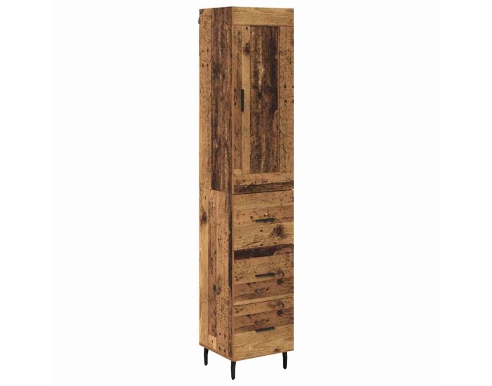 Sonata H Висок шкаф Старо дърво 34,5 x 34 x 180 см Инженерно дърво