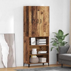 Sonata H Висок шкаф Старо дърво 69,5 x 34 x 180 см Инженерно дърво - Living
