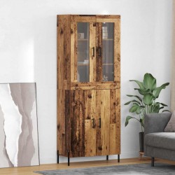 Sonata H Висок шкаф Старо дърво 69,5 x 34 x 180 см Инженерно дърво - Living