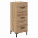 Sonata H Висок шкаф с чекмедже Дъб 34,5 x 34 x 180 см Инженерно дърво