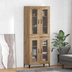 Sonata H Висок шкаф Дъб 69,5 x 34 x 180 см Инженерно дърво - Corpuri, vitrine, biblioteci modulare