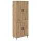 Sonata H Висок шкаф Дъб 69,5 x 34 x 180 см Инженерно дърво