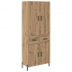 Sonata H Висок шкаф с чекмедже Дъб 69,5 x 34 x 180 см Инженерно дърво