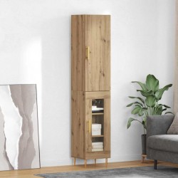 Sonata H Висок шкаф Дъб 34,5 x 34 x 180 см Инженерно дърво - Corpuri, vitrine, biblioteci modulare