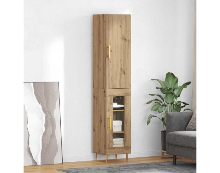 Sonata H Висок шкаф Дъб 34,5 x 34 x 180 см Инженерно дърво