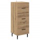Sonata H Висок шкаф с чекмедже Дъб 34,5 x 34 x 180 см Инженерно дърво