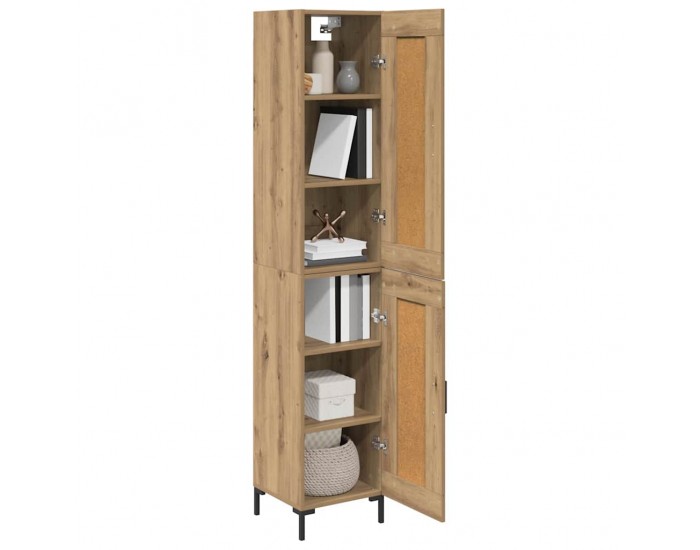 Sonata H Висок шкаф Дъб 34,5 x 34 x 180 см Инженерно дърво