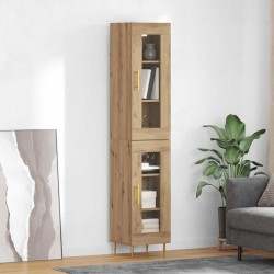 Sonata H Висок шкаф Дъб 34,5 x 34 x 180 см Инженерно дърво - Corpuri, vitrine, biblioteci modulare