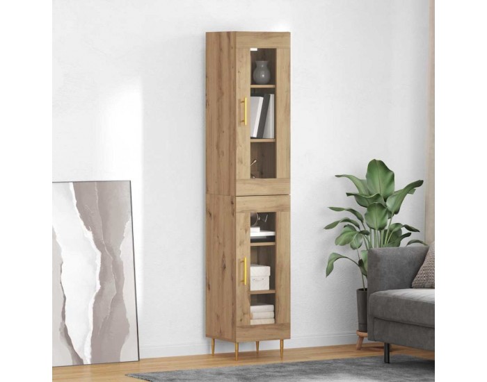 Sonata H Висок шкаф Дъб 34,5 x 34 x 180 см Инженерно дърво