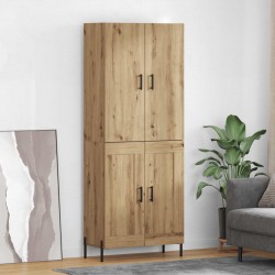 Sonata H Висок шкаф Дъб 69,5 x 34 x 180 см Инженерно дърво - Corpuri, vitrine, biblioteci modulare