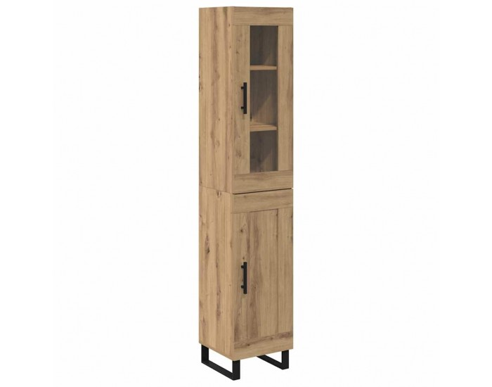 Sonata H Висок шкаф Дъб 69,5 x 34 x 180 см Инженерно дърво