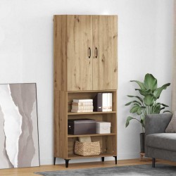 Sonata H Висок шкаф Дъб 69,5 x 34 x 180 см Инженерно дърво - Corpuri, vitrine, biblioteci modulare