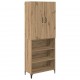 Sonata H Висок шкаф Дъб 69,5 x 34 x 180 см Инженерно дърво