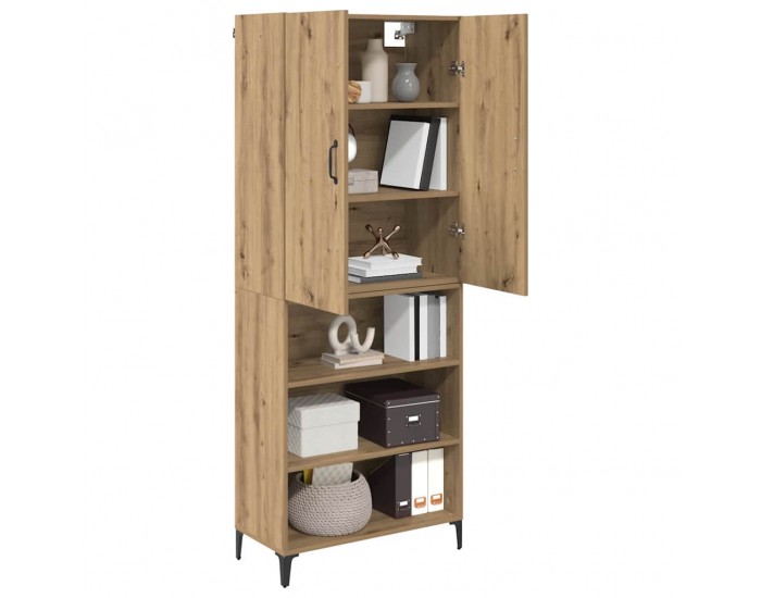 Sonata H Висок шкаф Дъб 69,5 x 34 x 180 см Инженерно дърво