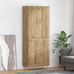 Sonata H Висок шкаф Дъб 69,5 x 34 x 180 см Инженерно дърво - Corpuri, vitrine, biblioteci modulare
