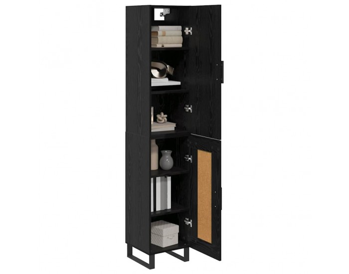 Sonata H Висок шкаф Черния дъб 34,5 x 34 x 180 см Инженерно дърво