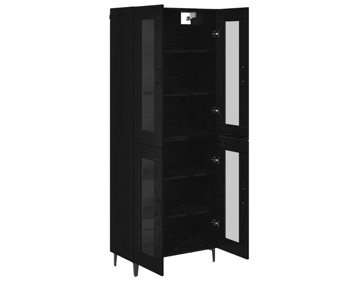 Sonata H Висок шкаф Черния дъб 69,5 x 34 x 180 см Инженерно дърво