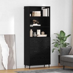 Sonata H Висок шкаф 2 pcs Черния дъб Инженерна дървесина и стъкло - Living
