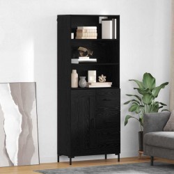 Sonata H Висок шкаф Монтиране на стена 2 pcs Черния дъб Инженерно дърво - Corpuri, vitrine, biblioteci modulare