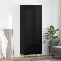Sonata H Висок шкаф Черния дъб 69,5 x 34 x 180 см Инженерно дърво - Corpuri, vitrine, biblioteci modulare