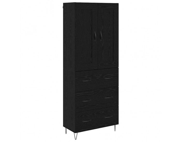Sonata H Висок шкаф Черния дъб 69,5 x 34 x 180 см Инженерно дърво