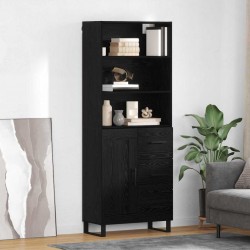 Sonata H Висок шкаф Монтиране на стена 2 pcs Черния дъб Инженерно дърво - Corpuri, vitrine, biblioteci modulare