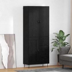 Sonata H Висок шкаф 2 pcs Черния дъб Инженерна дървесина и стъкло - Living