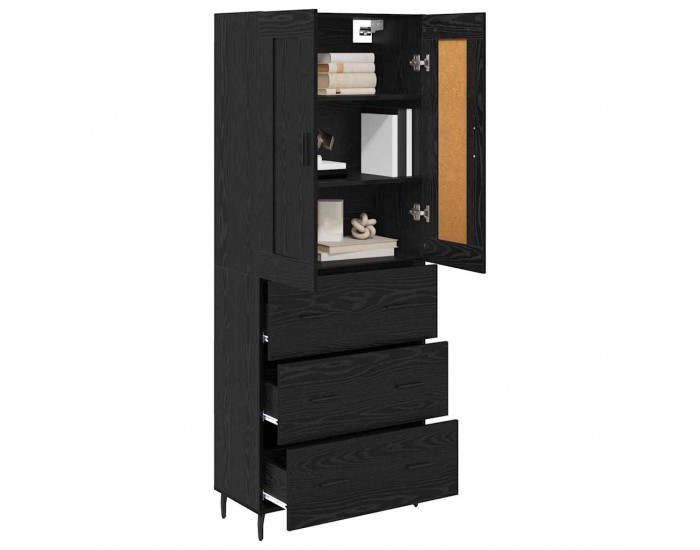 Sonata H Висок шкаф 2 pcs Черния дъб 69,5 x 34 x 180 см Инженерно дърво
