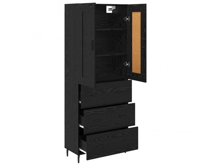 Sonata H Висок шкаф 2 pcs Черния дъб 69,5 x 34 x 180 см Инженерно дърво