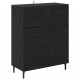Sonata H Висок шкаф 2 pcs Черния дъб 69,5 x 34 x 180 см Инженерно дърво
