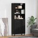Sonata H Висок шкаф Монтиране на стена 2 pcs Черния дъб Инженерно дърво