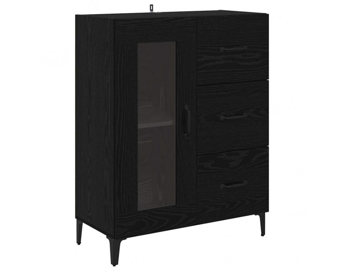 Sonata H Висок шкаф Черния дъб 69,5 x 34 x 180 см Инженерно дърво
