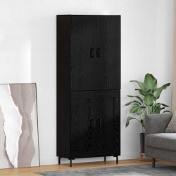 Sonata H Висок шкаф Черния дъб 69,5 x 34 x 180 см Инженерно дърво - Corpuri, vitrine, biblioteci modulare