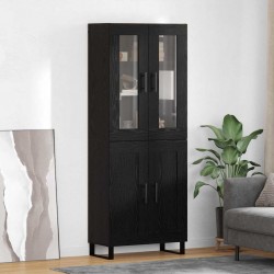 Sonata H Висок шкаф 2 pcs Черния дъб Инженерна дървесина и стъкло - Living