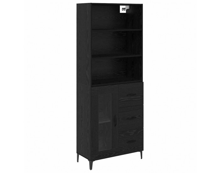 Sonata H Служебен шкаф с чекмедже 2 pcs Черния дъб Инженерно дърво