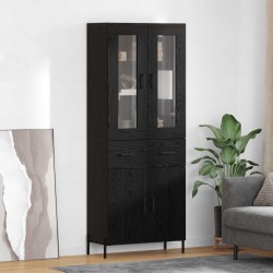 Sonata H Висок шкаф Черния дъб 69,5 x 34 x 180 см Инженерно дърво - Corpuri, vitrine, biblioteci modulare