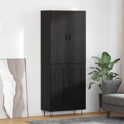 Sonata H Висок шкаф 2 pcs Черния дъб Инженерна дървесина и стъкло - Living