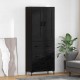 Sonata H Висок шкаф Черния дъб 69,5 x 34 x 180 см Инженерно дърво