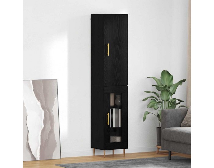 Sonata H Висок шкаф Черния дъб 34,5 x 34 x 180 см Инженерно дърво
