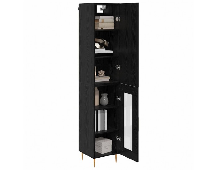Sonata H Висок шкаф Черния дъб 34,5 x 34 x 180 см Инженерно дърво