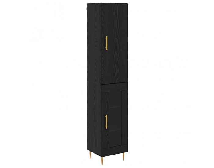 Sonata H Висок шкаф Черния дъб 34,5 x 34 x 180 см Инженерно дърво