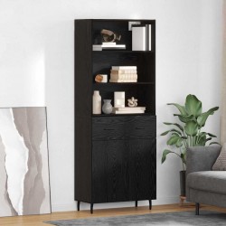 Sonata H Висок шкаф 2 pcs Черния дъб Инженерна дървесина и стъкло - Living