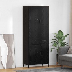 Sonata H Висок шкаф Черния дъб 69,5 x 34 x 180 см Инженерно дърво - Corpuri, vitrine, biblioteci modulare