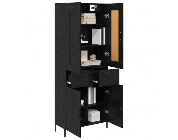 Sonata H Висок шкаф 2 pcs Черния дъб 69,5 x 34 x 180 см Инженерно дърво