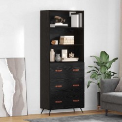 Sonata H Висок шкаф 2 pcs Черен дъб 69,5 x 34 x 180 см Инженерно дърво - Living