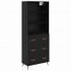 Sonata H Висок шкаф 2 pcs Черен дъб 69,5 x 34 x 180 см Инженерно дърво