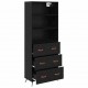 Sonata H Висок шкаф 2 pcs Черен дъб 69,5 x 34 x 180 см Инженерно дърво